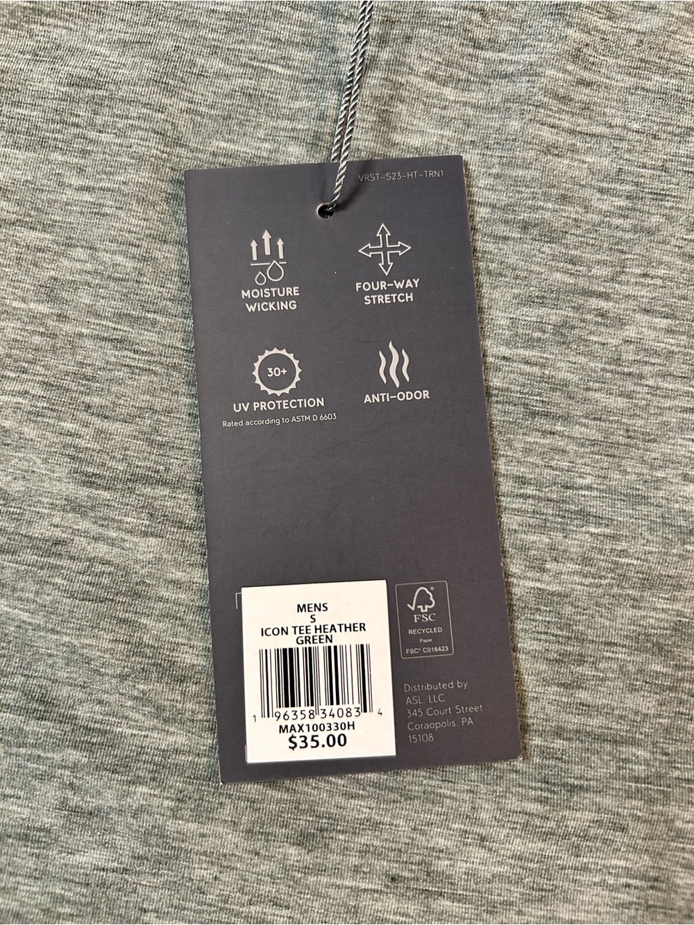 NWT VRST Essential Pocket Tee Bundle - Heathered Sage Green, Light Gray, Beige - Picture 5 of 11
